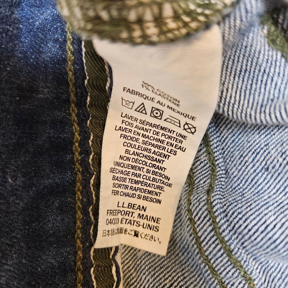 Classic Ll Bean Mens Denim Jeans Vintage Wash 34x32 Standard Fit Outdoor - Picture 5 of 7
